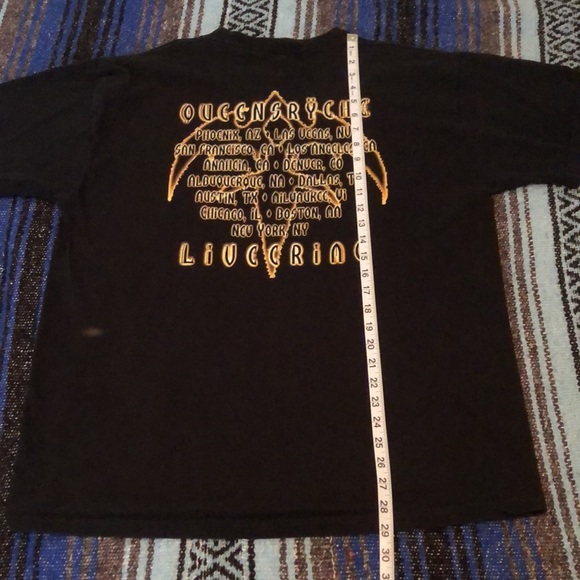 Vintage 90s Queensryche Live Crime Concert Tour Tee Shirt - Picture 14 of 14